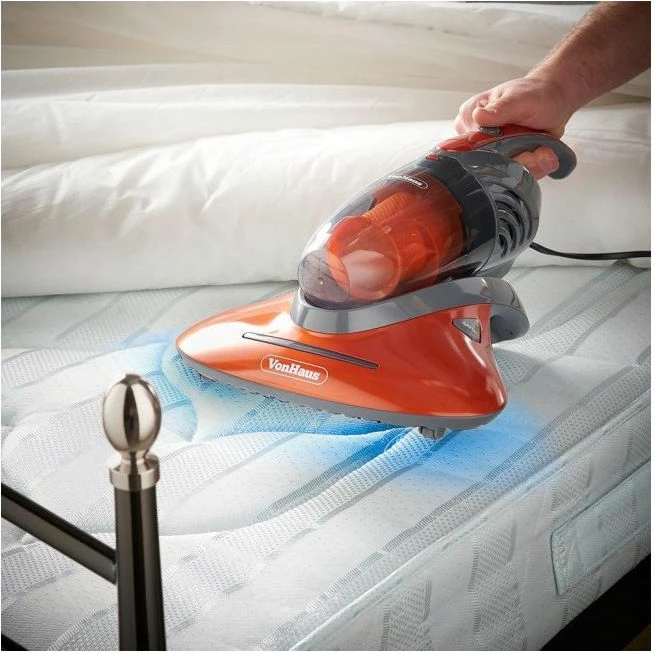 Aspirator dore UV VONHAUS 3007641 550W depo 1.2L filtrimi HEPA, portokalli/gri, set me vegël 2-në-1 + adapter UK/EU