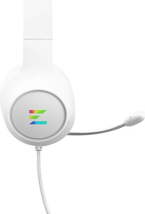 Kufje gaming Zalman HPS310 RGB, USB, me mikrofon boom, të bardha