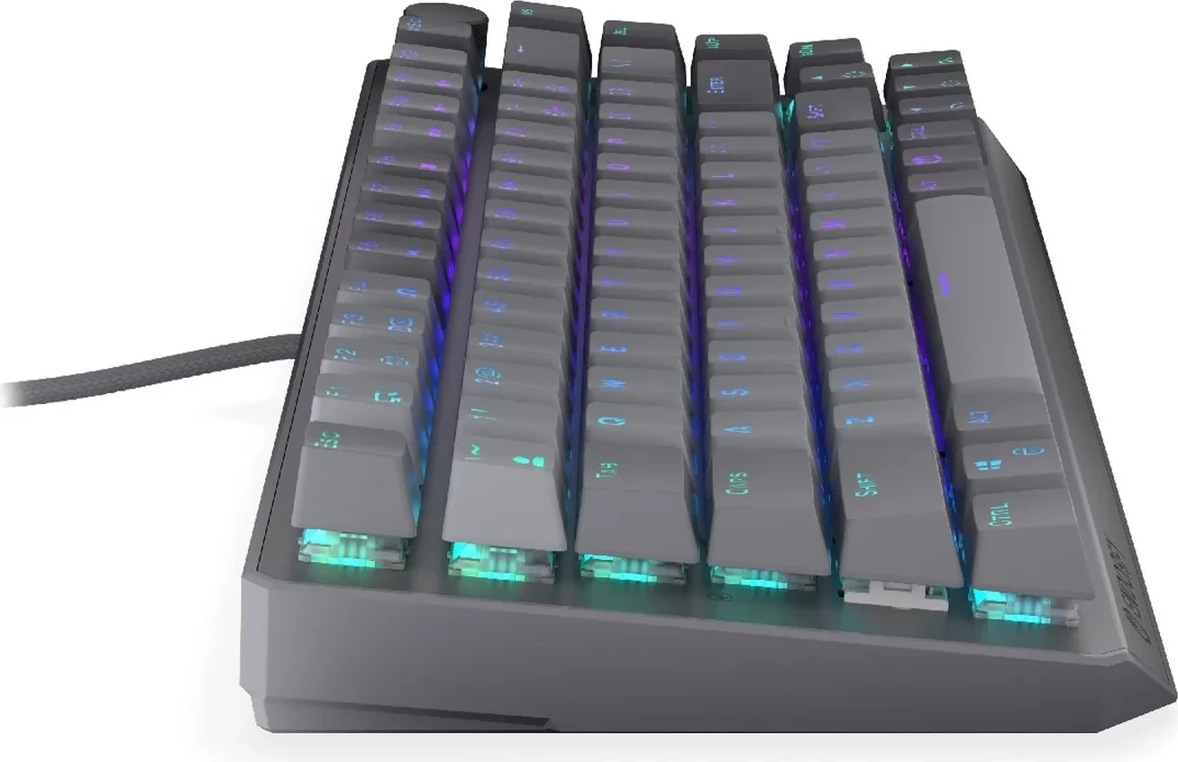 Tastierë mekanike Endorfy Thock V2 75%, RGB, Hot-Swap, gri