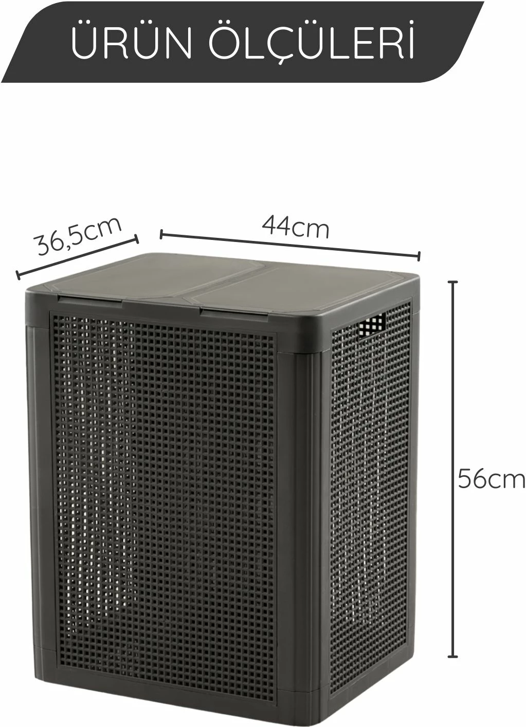 Shportë rrobash Mijölnir, ngjyrë antracit, SMRTDCS-1