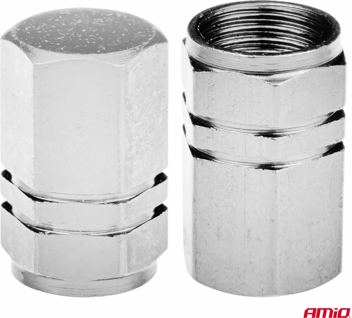 Kapakë Alumini për Valvula – Silver, 4 Copë