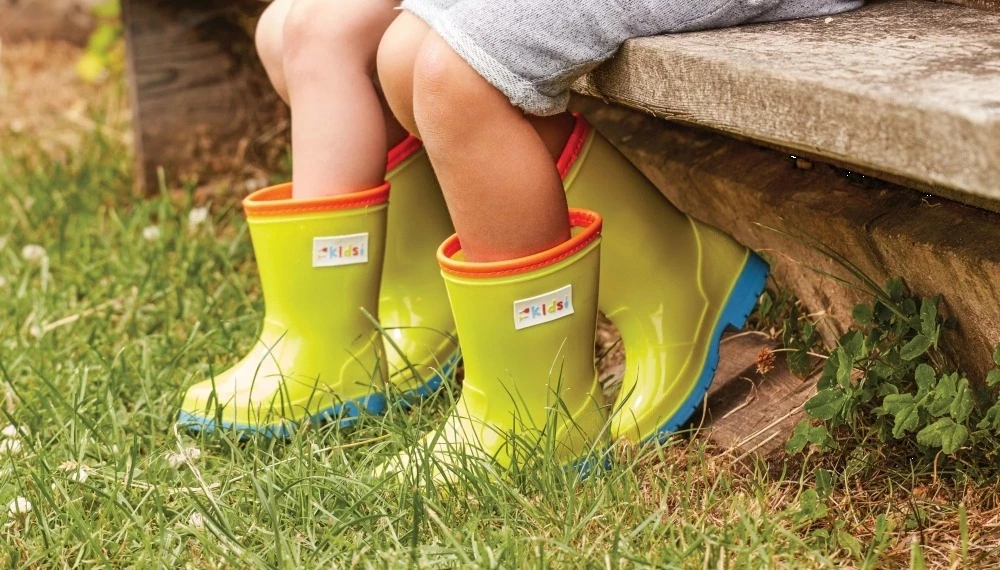 Çizme gome për fëmijë Briers B5106, madhësi 23, PVC, waterproof, jeshile