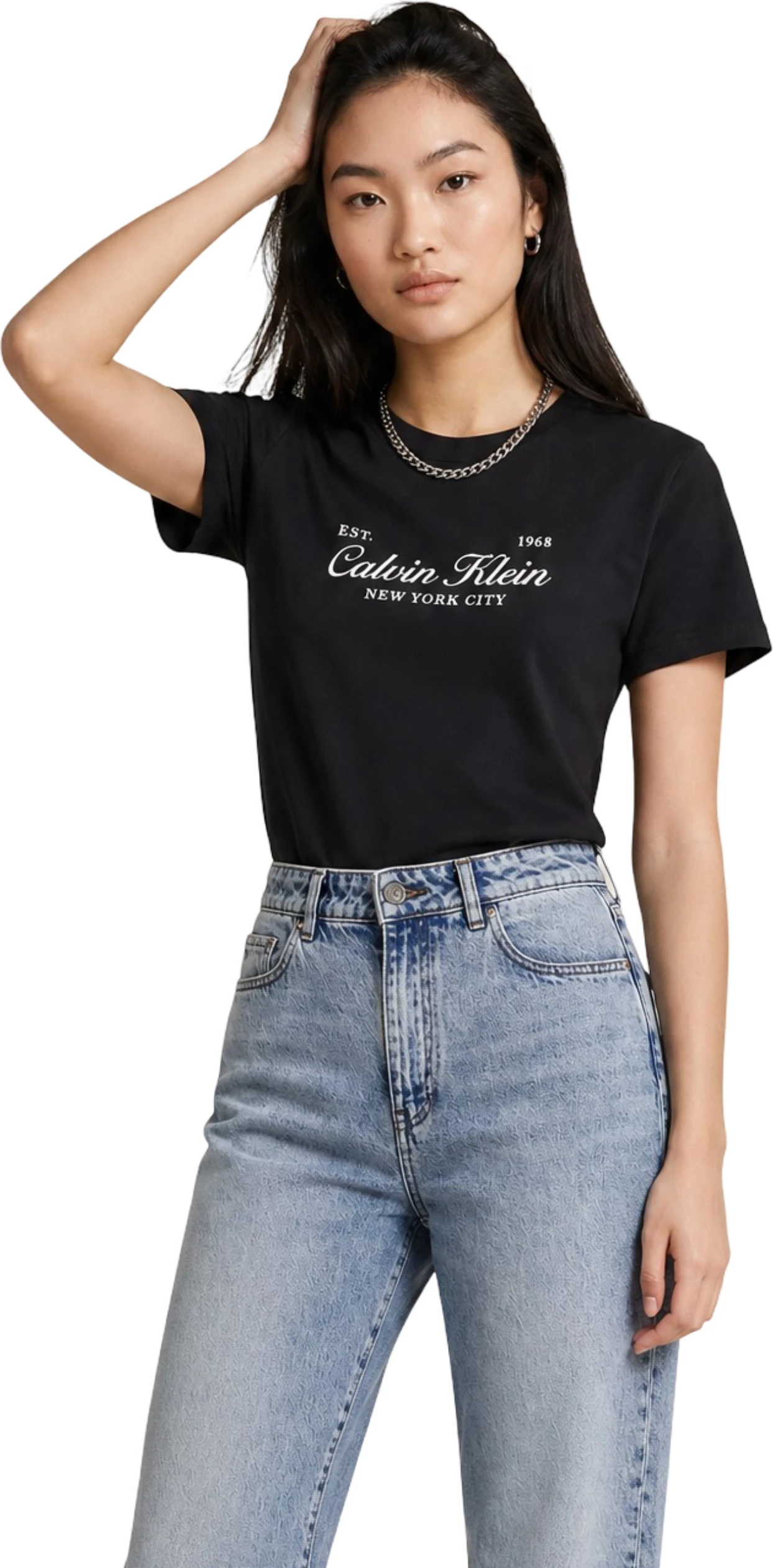 Maicë për femra Calvin Klein Jeans LV047G804G, e zezë [Madhësia: M]