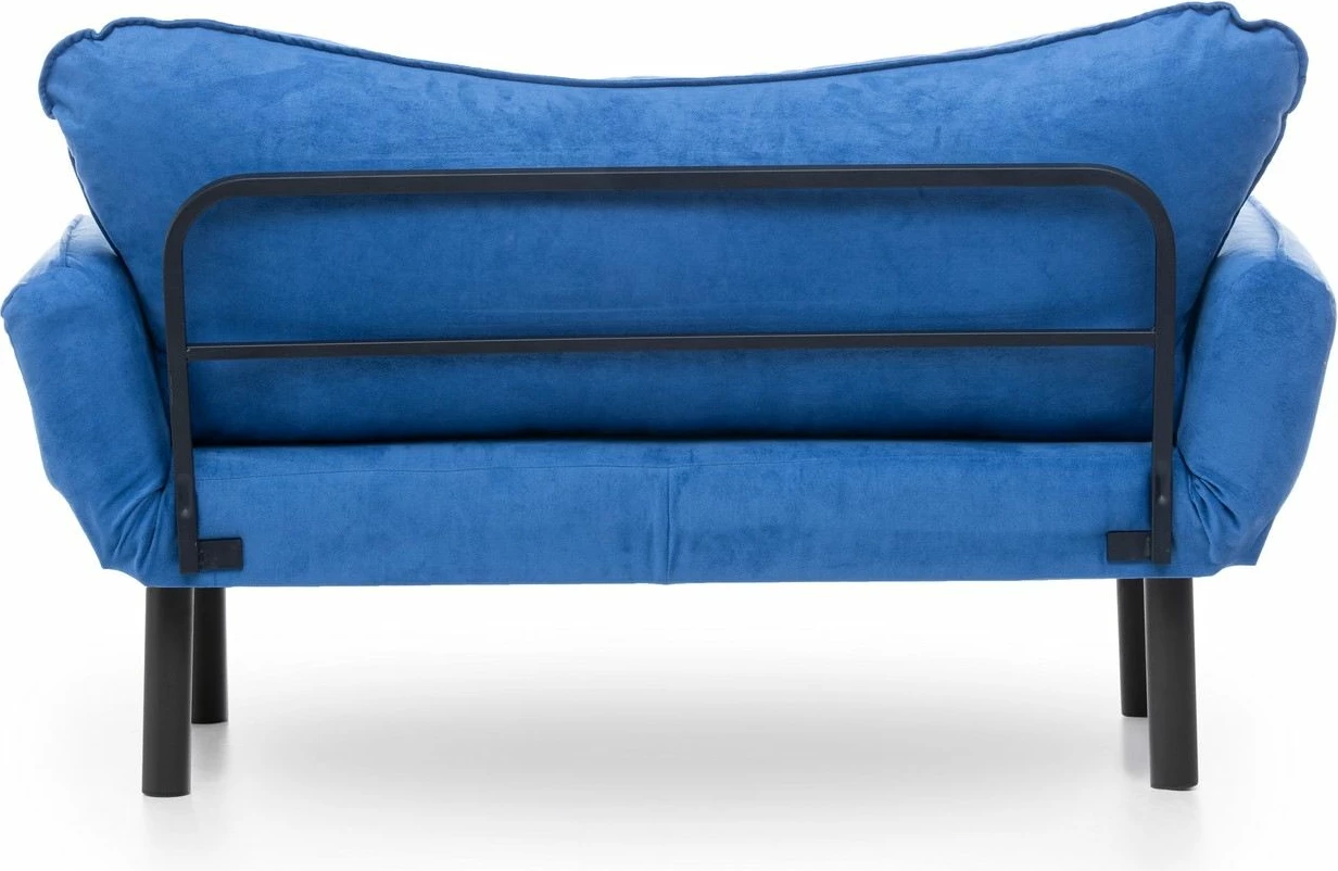 Divan-krevat dy ulëshe Atelier del Sofa, Chatto, ngjyrë kaltër