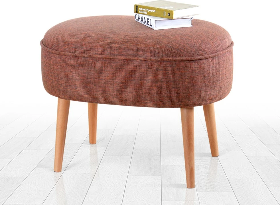 Puf Timoon, ngjyrë e kuqe tjegulle, Atelier del Sofa