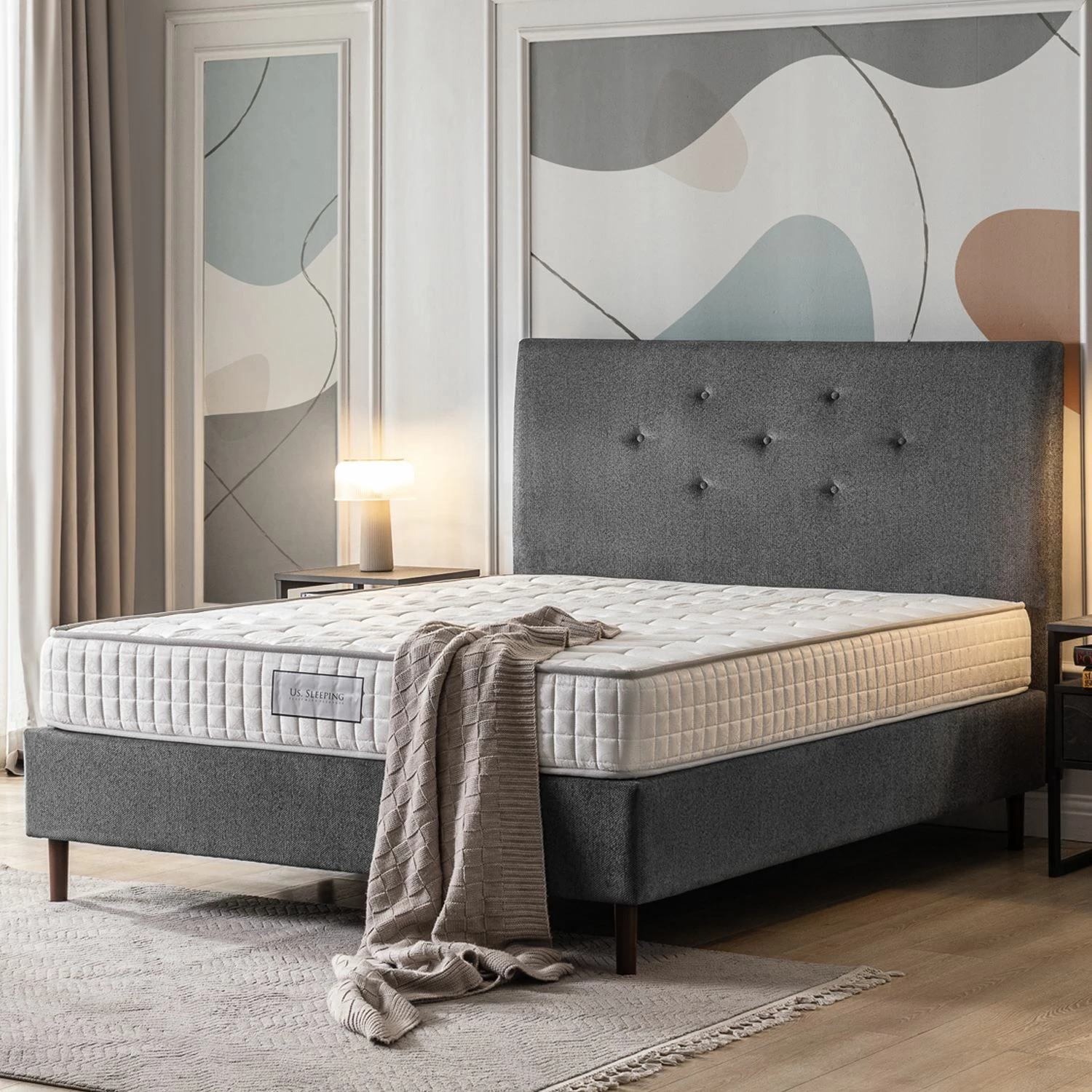 Dyshek Skye Decor, gri, 90x200