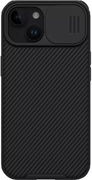 Mbështjellës Nillkin CamShield Pro për iPhone 15 Plus, i zi