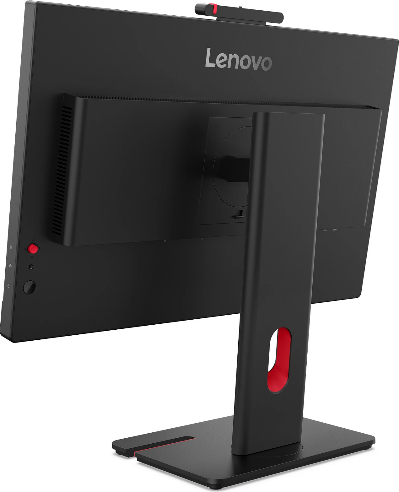 Monitor Lenovo ThinkVision T27QD-4v, 27", QHD 2560x1440, HDMI/DP/USB-C Dock, kamerë/mikrofon/altoparlantë, Eclipse Black