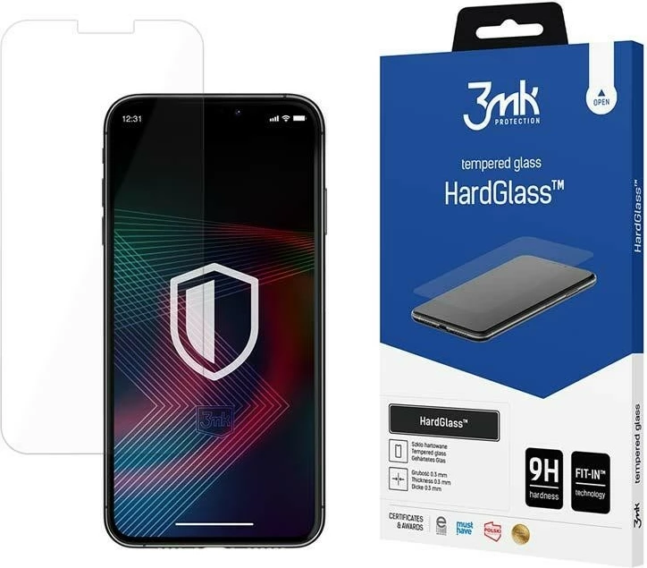 Xham i temperuar 3MK HardGlass për iPhone 14 Pro, 6.1", Transparent