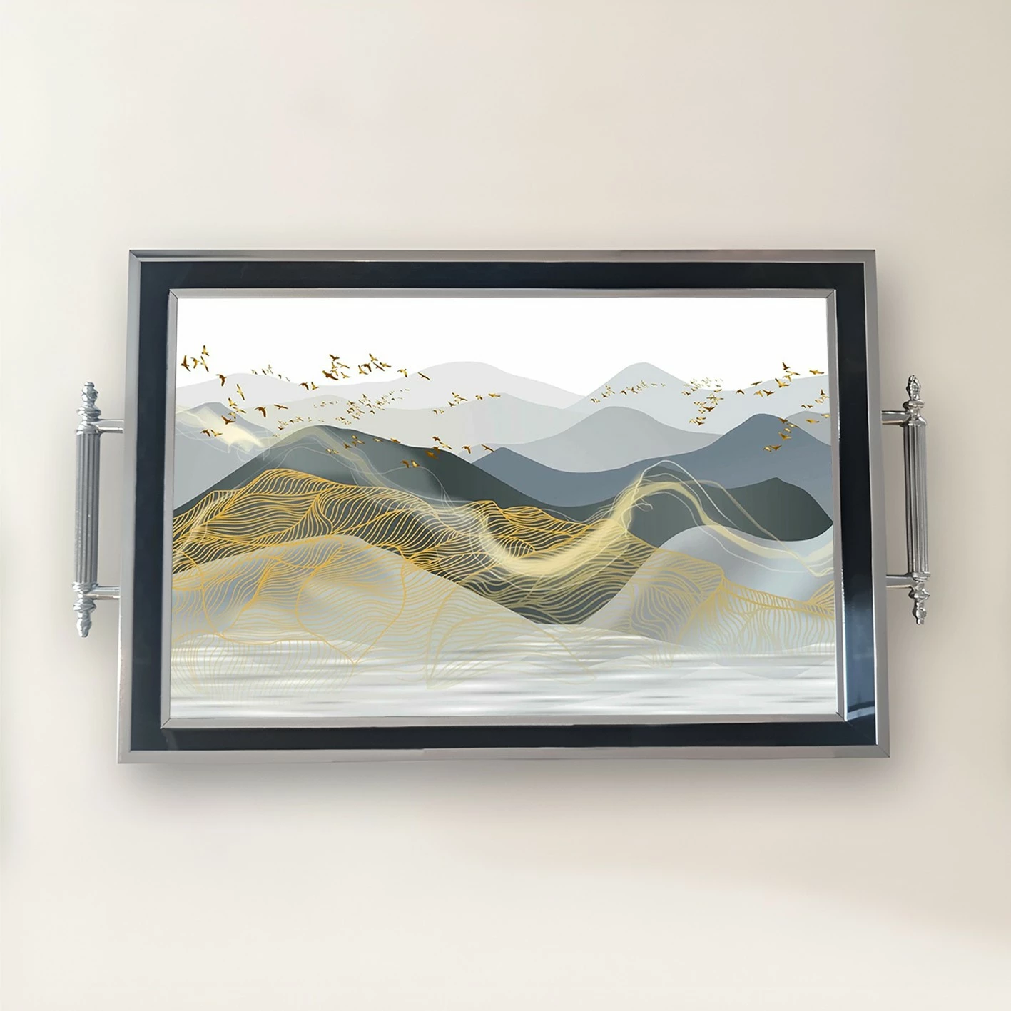 Tabaka xhami me dizajn artistik, shumëngjyrëshe, Aberto Design, TPG9806