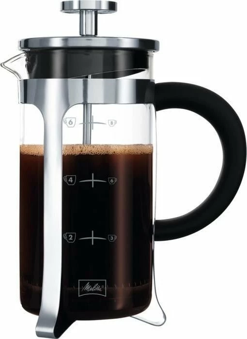 French press Melitta Premium 1 L (8 filxhanë), e zezë/çelik