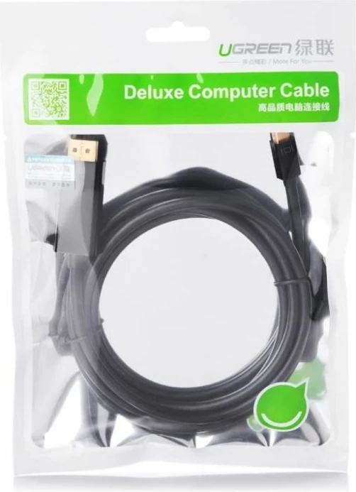 Kabëll UGREEN 20848 Mini DisplayPort në HDMI 4K 1.5 m, i zi, polybag
