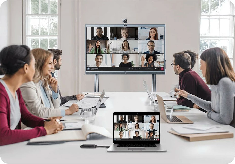 Panel interaktiv Yealink MeetingBoard 65", LED, 4K, Wi-Fi