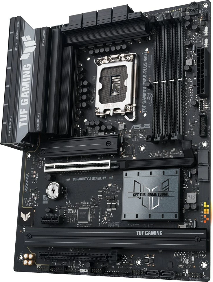 Pllakë amë ASUS TUF GAMING B860-PLUS WIFI, ATX, 256 GB, 7.1 kanale audio