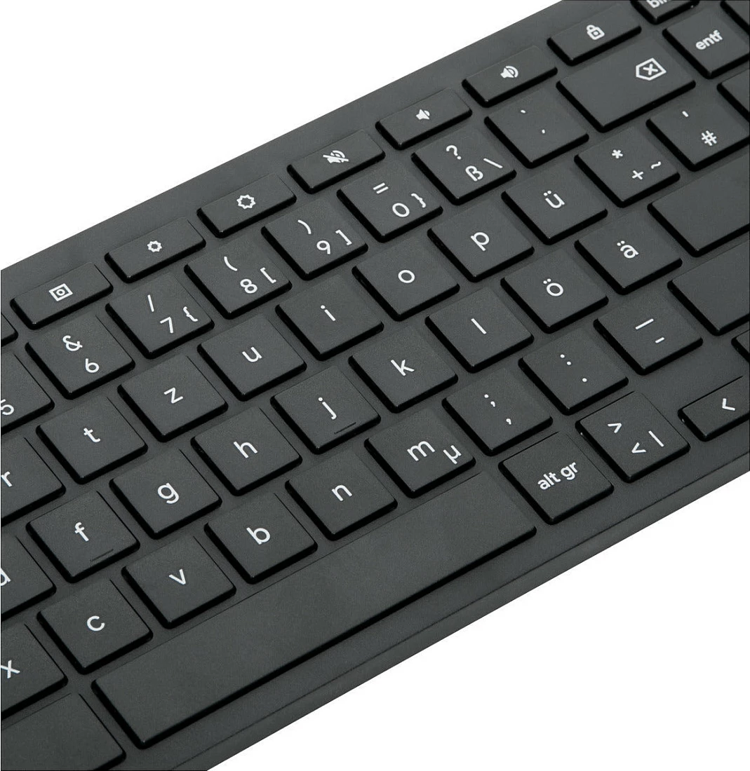 Tastierë Targus Works with Chromebook, Bluetooth, Full-size, QWERTZ, gjermanisht, e zezë