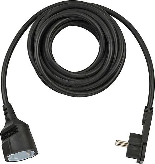 Kabllo zgjatëse Brennenstuhl H05VV-F3G1.5, 5m, 1 prizë, Type F (Schuko), e zezë