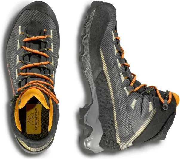 Atlete hiking La Sportiva Aequilibrium Hike GTX ZFHS137G00Y02, carbon/papaya [Madhësia: 42.5]