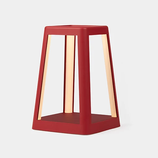 Llambë portative Lexon Lantern LH94DR me karikues wireless, LED, 15W, e kuqe