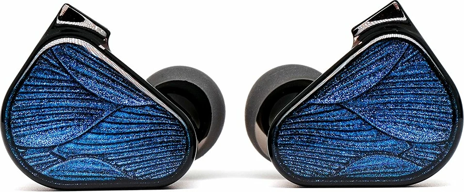 Kufje in-ear Truthhear ZEROBLUE2, dy driver dinamik 10mm+7.8mm, 3.5mm jack, 0.78mm 2-pin, blu, me kuti