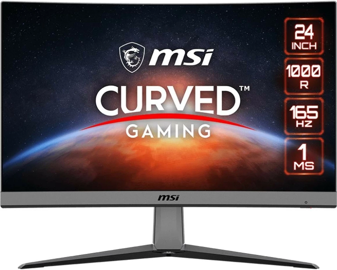 Monitor MSI MAG 242C, 23.6 inch, VA Curve 1500R, Full HD, 1ms, 180Hz, zi