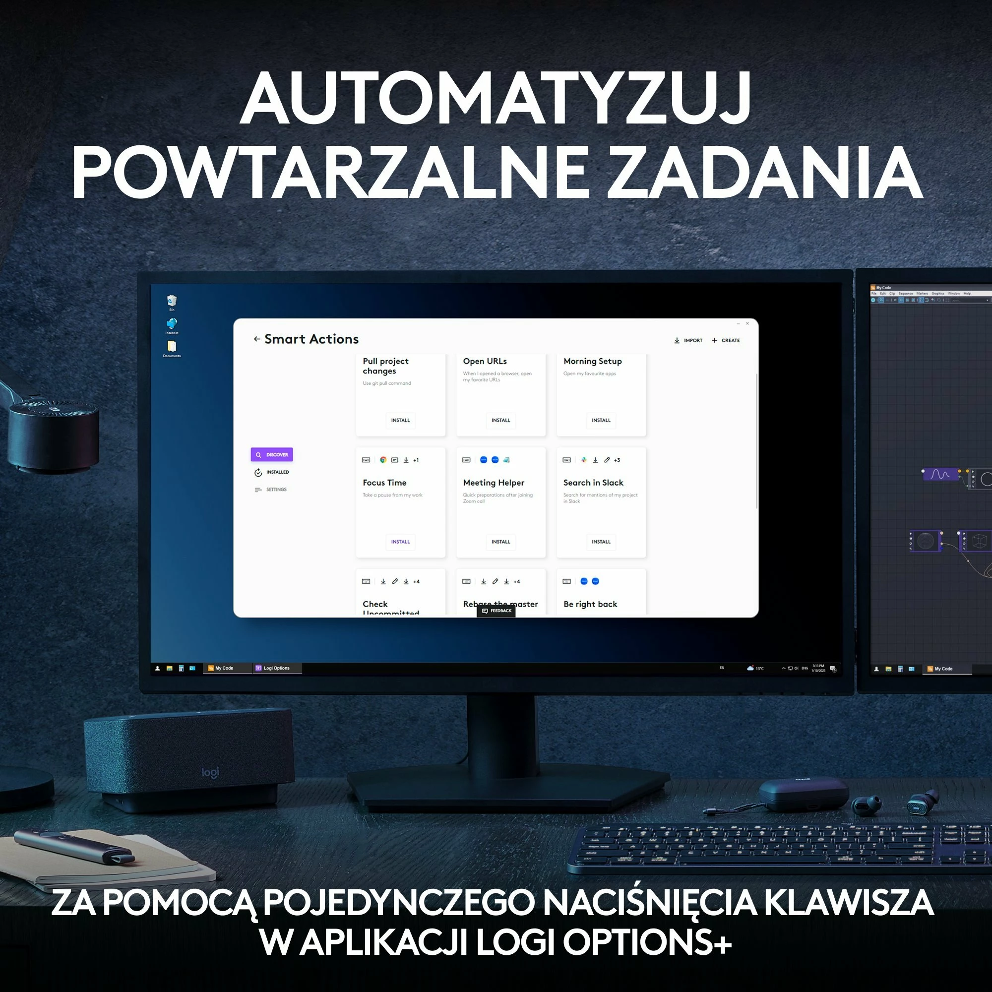 Set tastierë + maus Logitech MX Keys S Combo 920-011614, wireless, Bluetooth/USB, US INTL, me numpad, me wrist rest, Grafit
