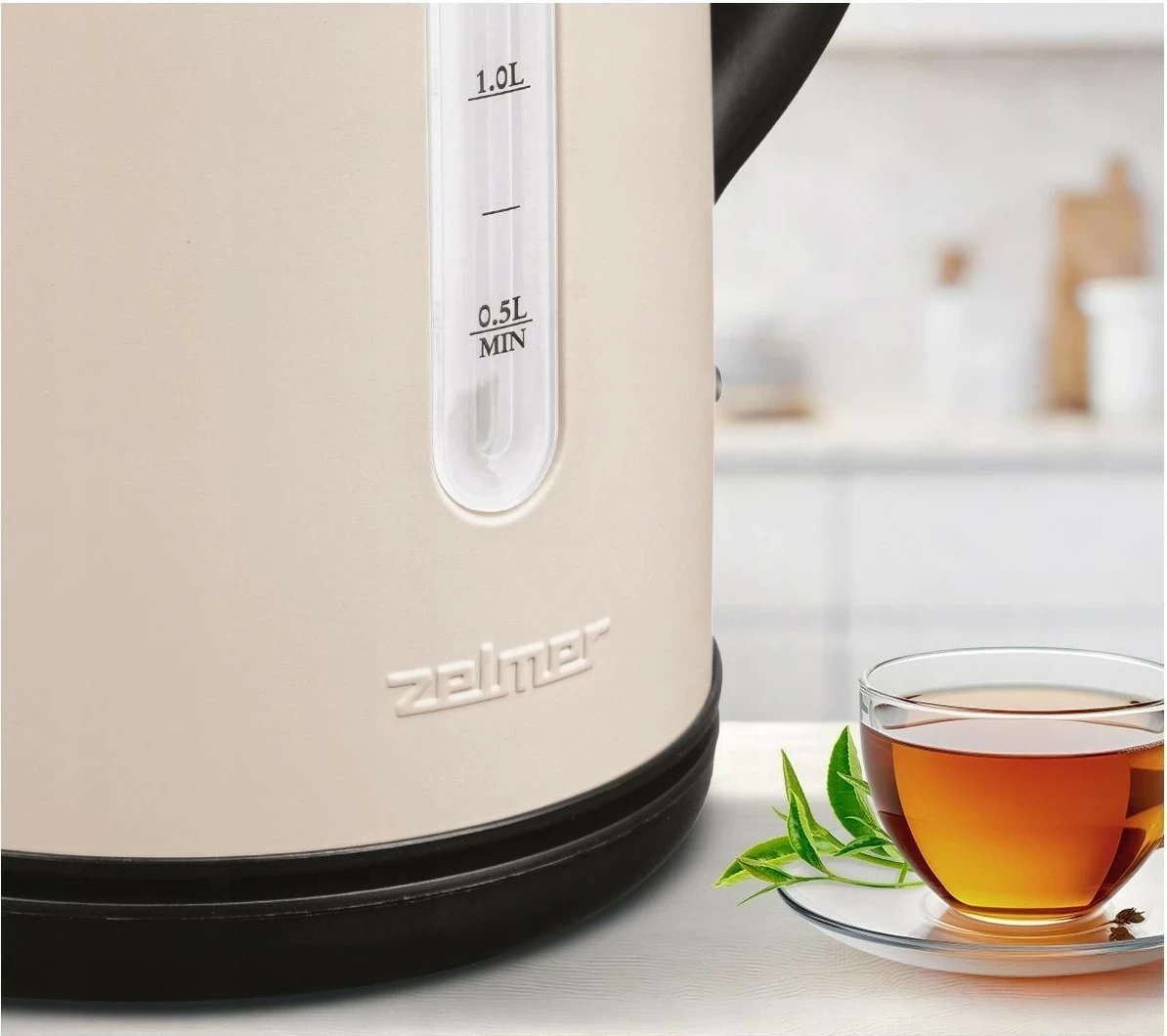 Çajnik elektrik Zelmer Velvet Touch ZCK7955, 1.7L, 2200W, ngjyrë kafe