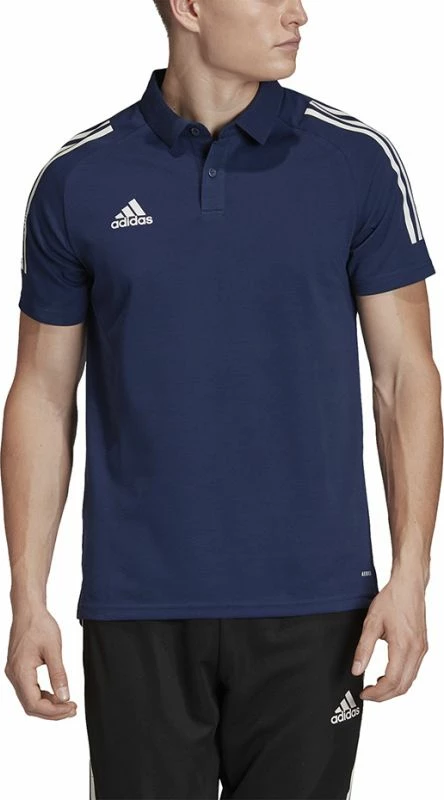 Maicë Polo për meshkuj adidas, ngjyrë blu deti dhe e bardhë [Madhësia: S]