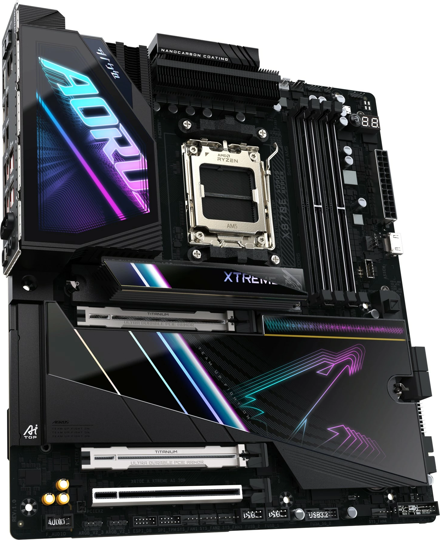 Pllakë amë Gigabyte X870E AORUS XTREME AI TOP, Socket AM5, RGB