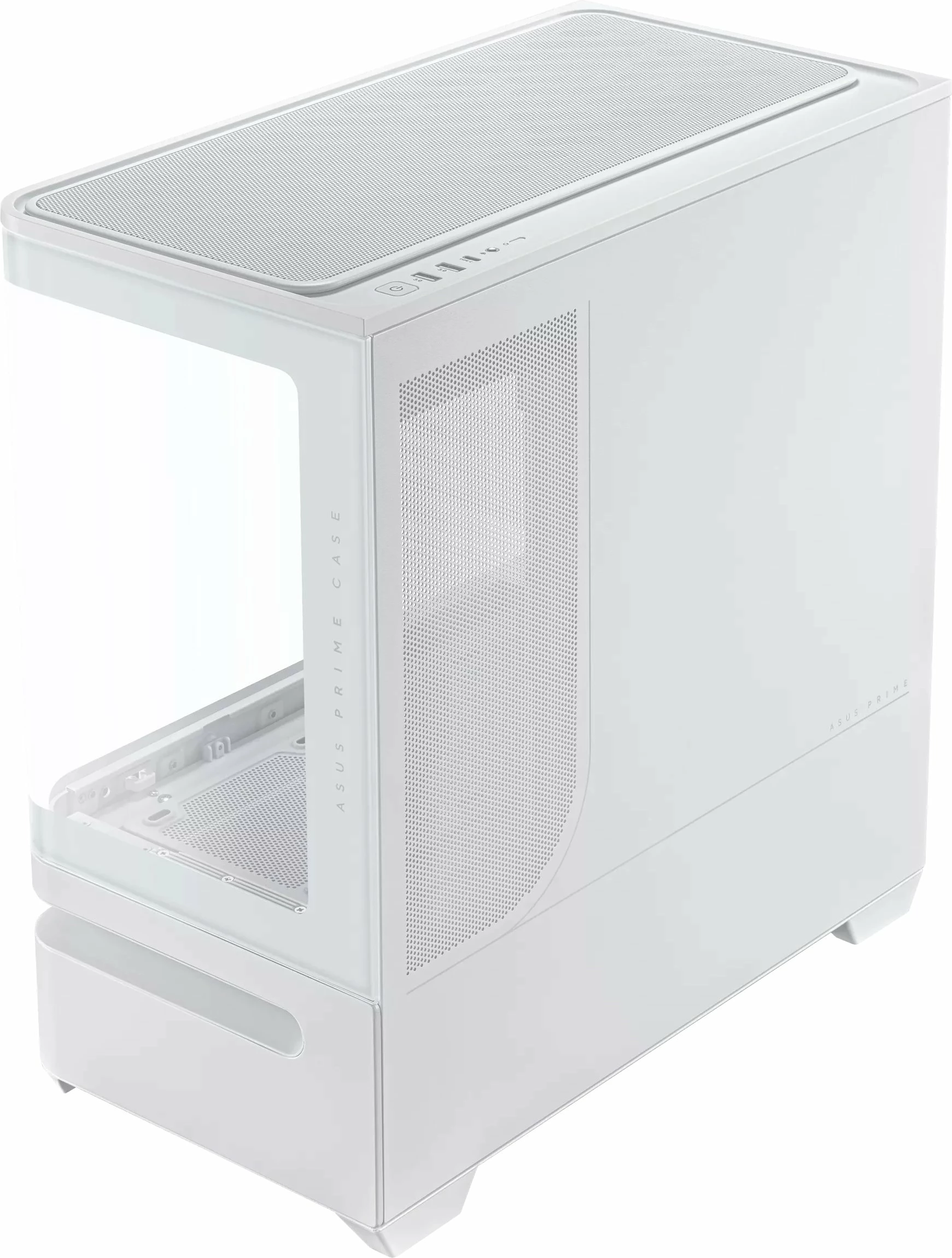 Kasë Asus Prime AP202 TG ARGB microATX/mini-ITX, mini tower, USB-C, pa furnizim, e bardhë