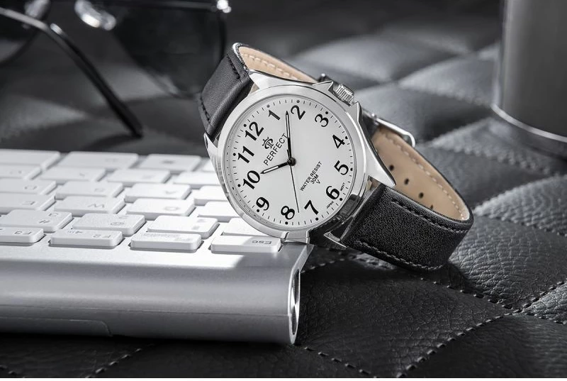 Orë dore meshkuj PERFECT GXB412-01, e zezë