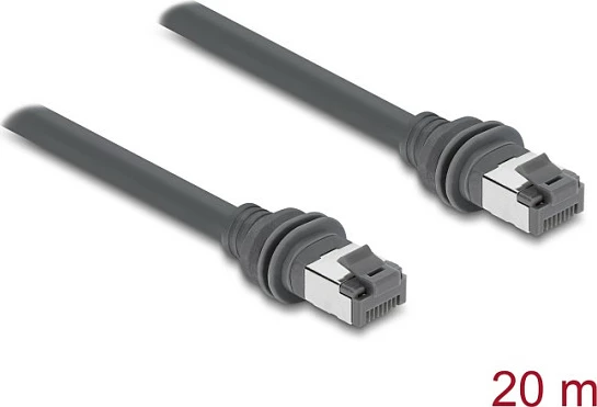 Kabllo rrjeti DeLOCK RJ45 Cat6, 20 m, kompatibile me Starlink Gen3, gri