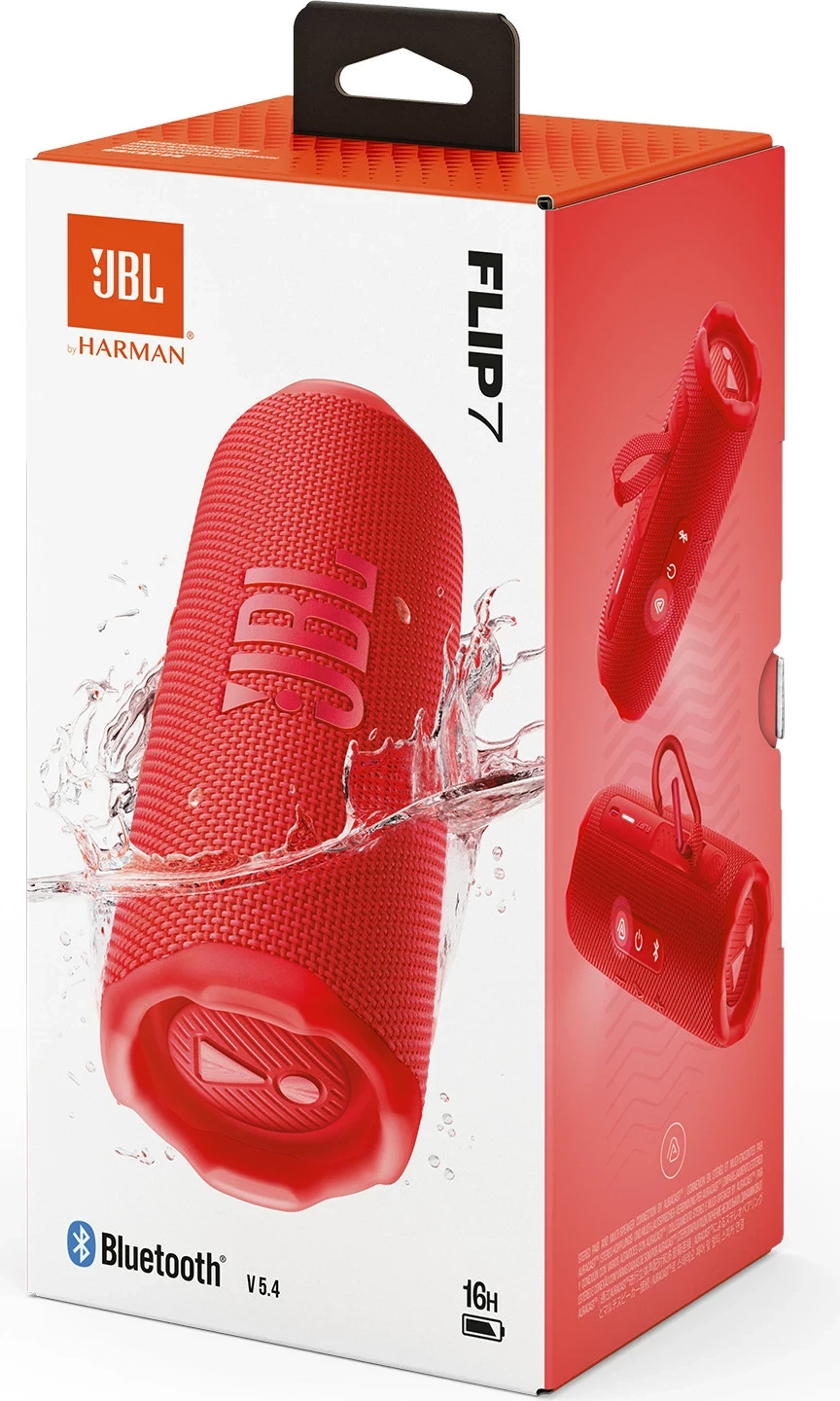 Altoparlant JBL Flip 7, Bluetooth 5.3, 20W, IP67, PartyBoost, i kuq
