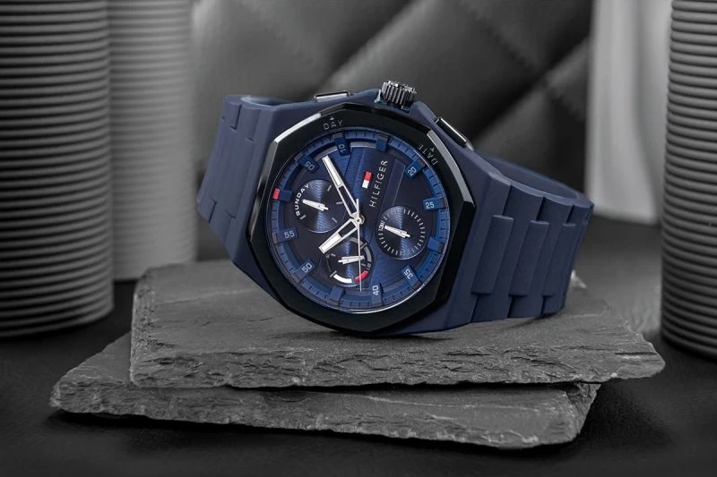 Orë dore për meshkuj Tommy Hilfiger, navy blue