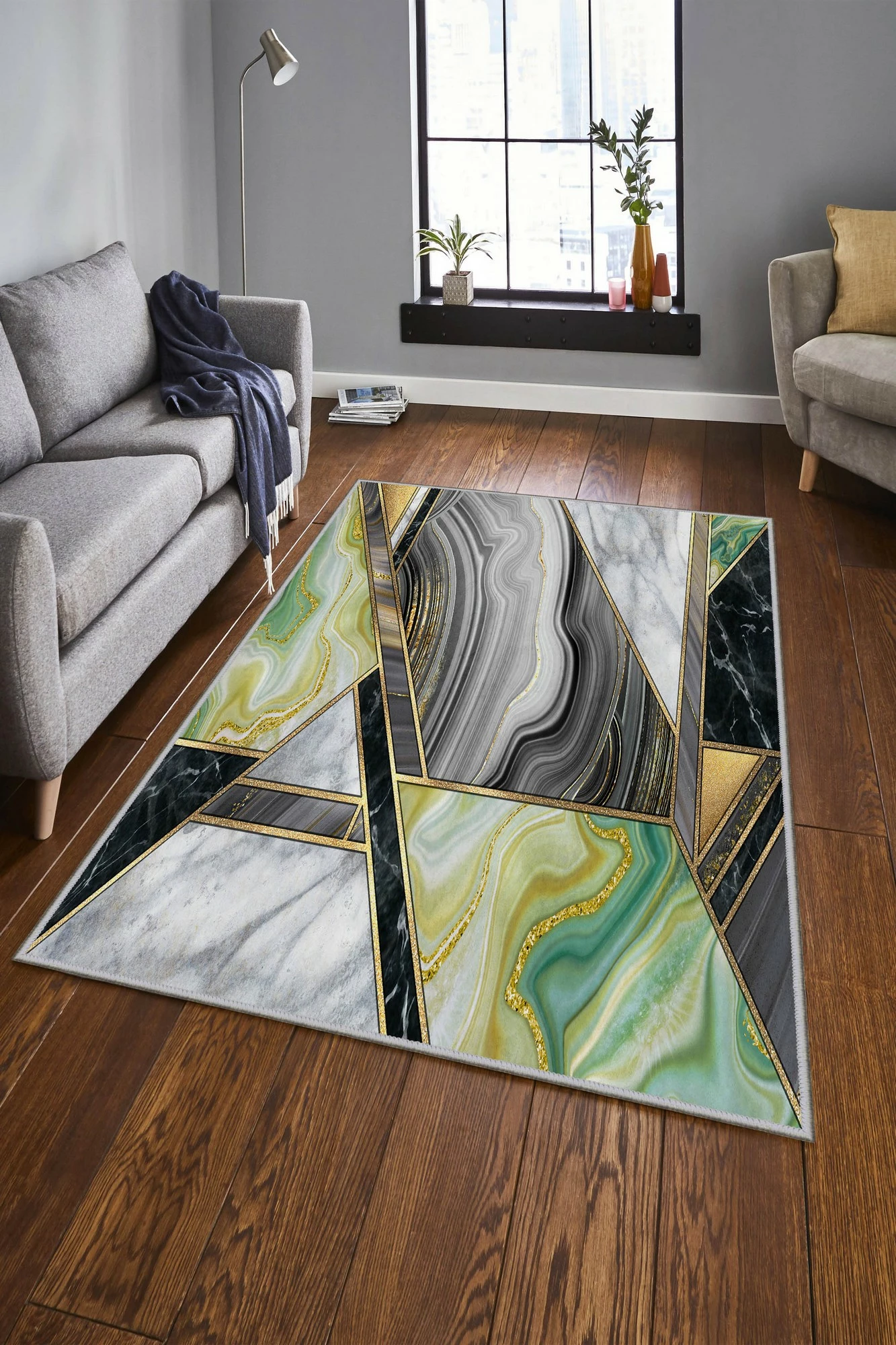 Qilim për korridor, shumëngjyrësh, Conceptum Hypnose, Exfab325, 100x150cm