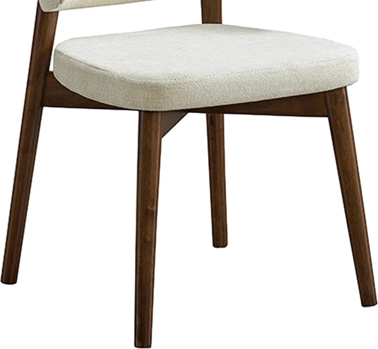 Karrige Siena, dru kauçuku, ngjyrë arre-ecru, set prej 2 copash, 48x50x81cm