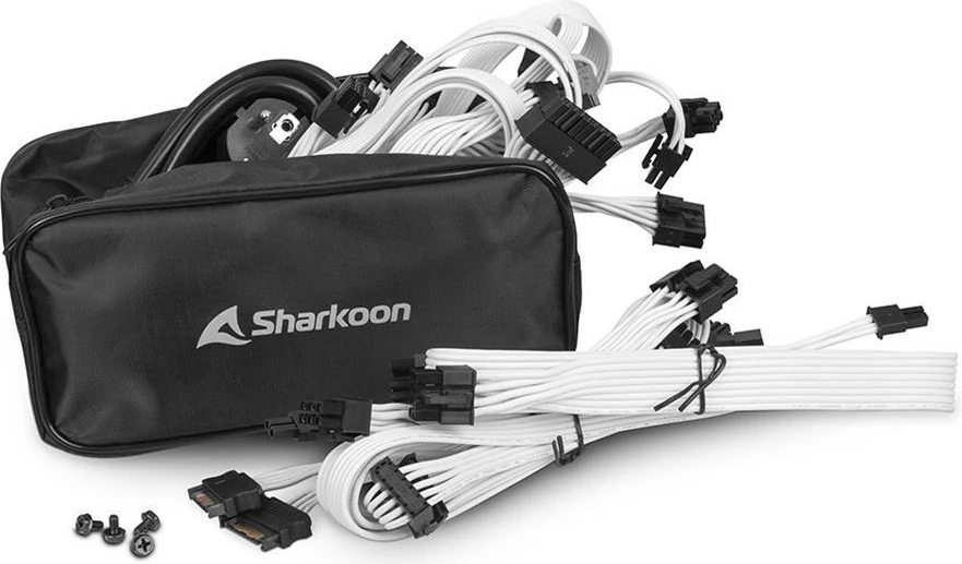 Kasë energjie Sharkoon REBEL P30 Gold 1000W, ATX 3.0, modular, e bardhë