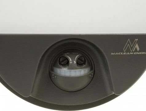 Llambë muri Maclean MCE340 GR LED 15W, sensor lëvizjeje infrakuq, IP54, 4000K, e zezë