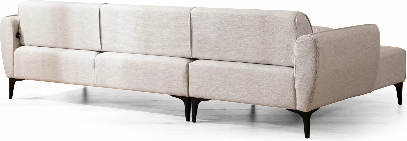 Kënd-sofë Atelier del Sofa, Belissimo, kënd i majtë, ngjyrë e bardhë e çelët