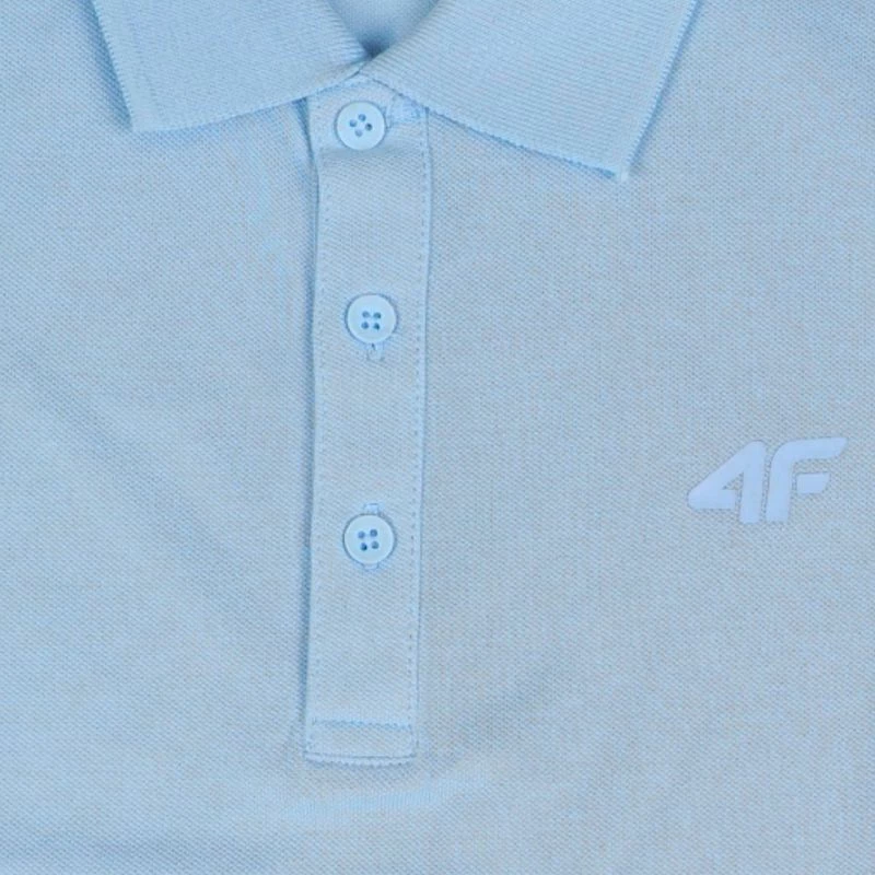Maicë polo për meshkuj 4F M0948, e kaltër e çelët