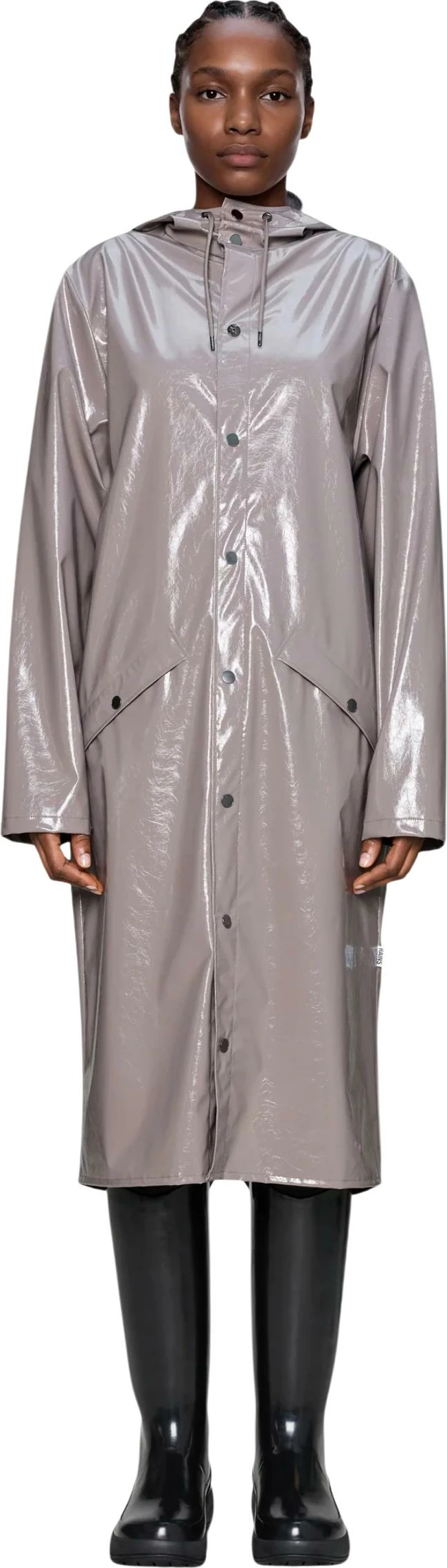 Jakne shiu Rains Longer Jacket W3 për meshkuj, vjollcë/taup [Madhësia: XS]