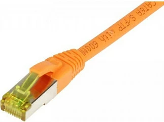 Kabllo rrjeti Synergy21 Patch RJ45 CAT6A 0.5m 500MHz, S/FTP, AWG26, portokalli