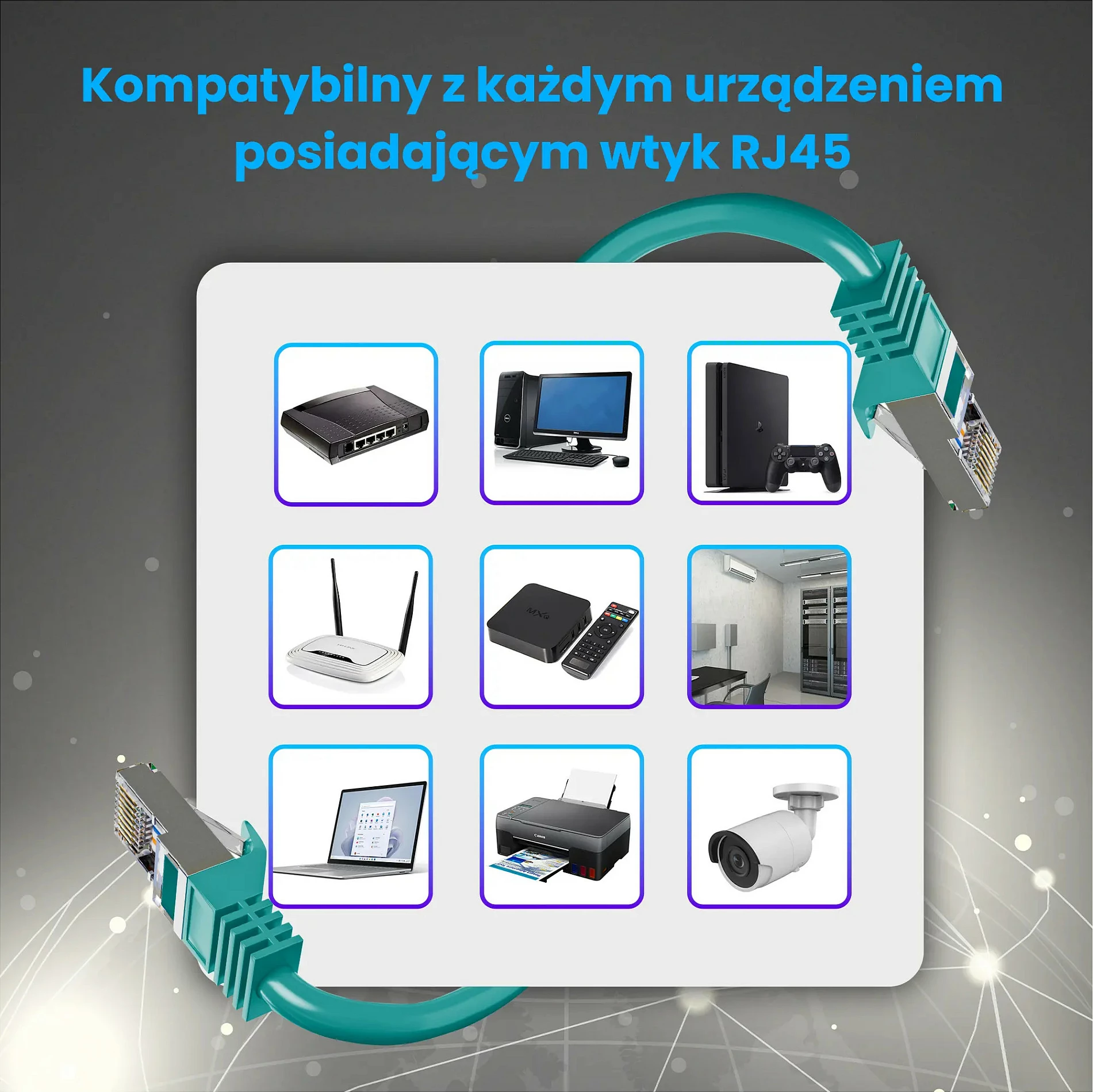 Kabllo LAN Extralink Cat.7 S/FTP 2m 20G, bakër, e gjelbër