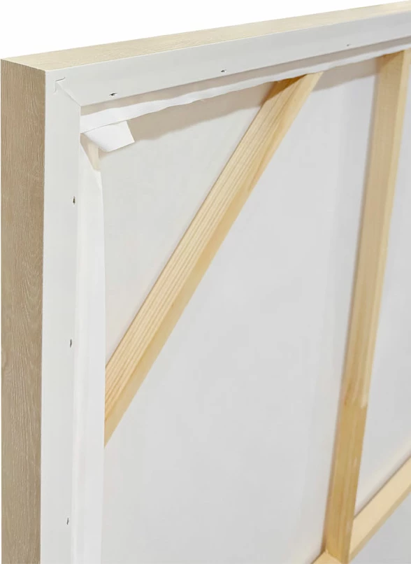 Pikturë dekorative RHYTHM C me kornizë, kanavacë, bezhë e bardhë, 82.6x4.3x122.6cm