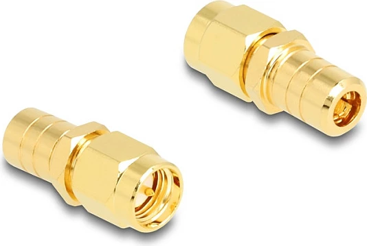 Adapter DeLOCK HBI59-1, SMA mashkull në SMB mashkull, 50Ω, i artë