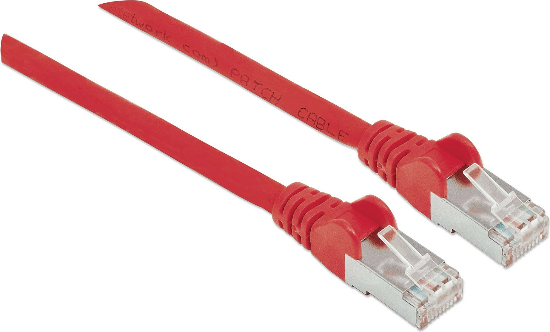 Kabllo rrjeti Intellinet Cat6a 0.5m S/FTP RJ45, 10Gbps, LSZH, e kuqe