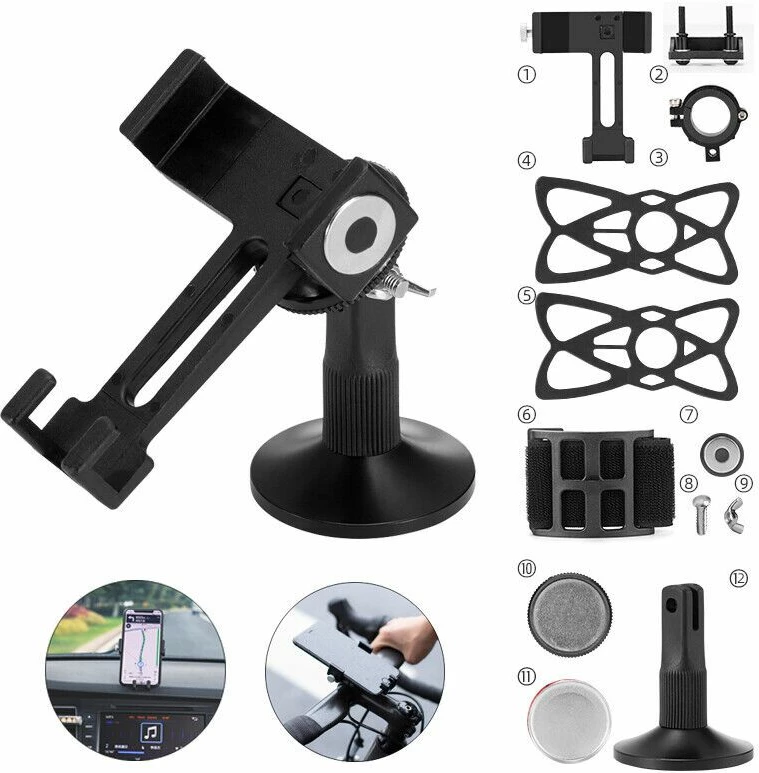 Mbajtës telefoni për biçikletë Rockbros, i zi