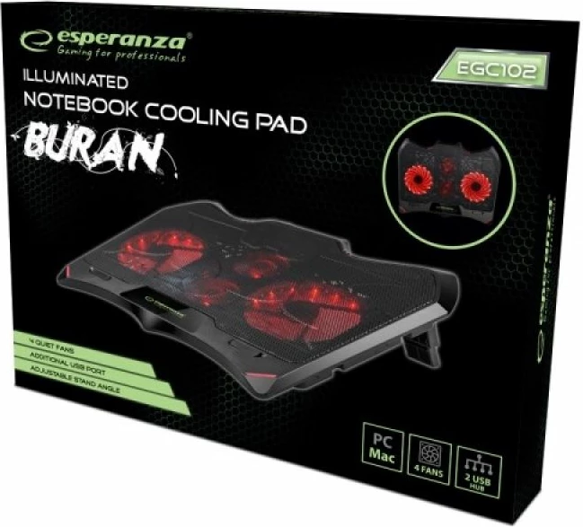 Stand ftohës gaming Esperanza BURAN EGC102, i zi