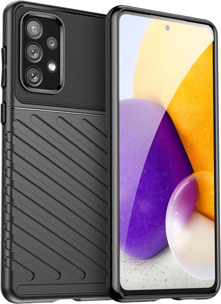 Mbështjellës silikoni ONASI Thunder Armor për Samsung Galaxy A24, e zezë