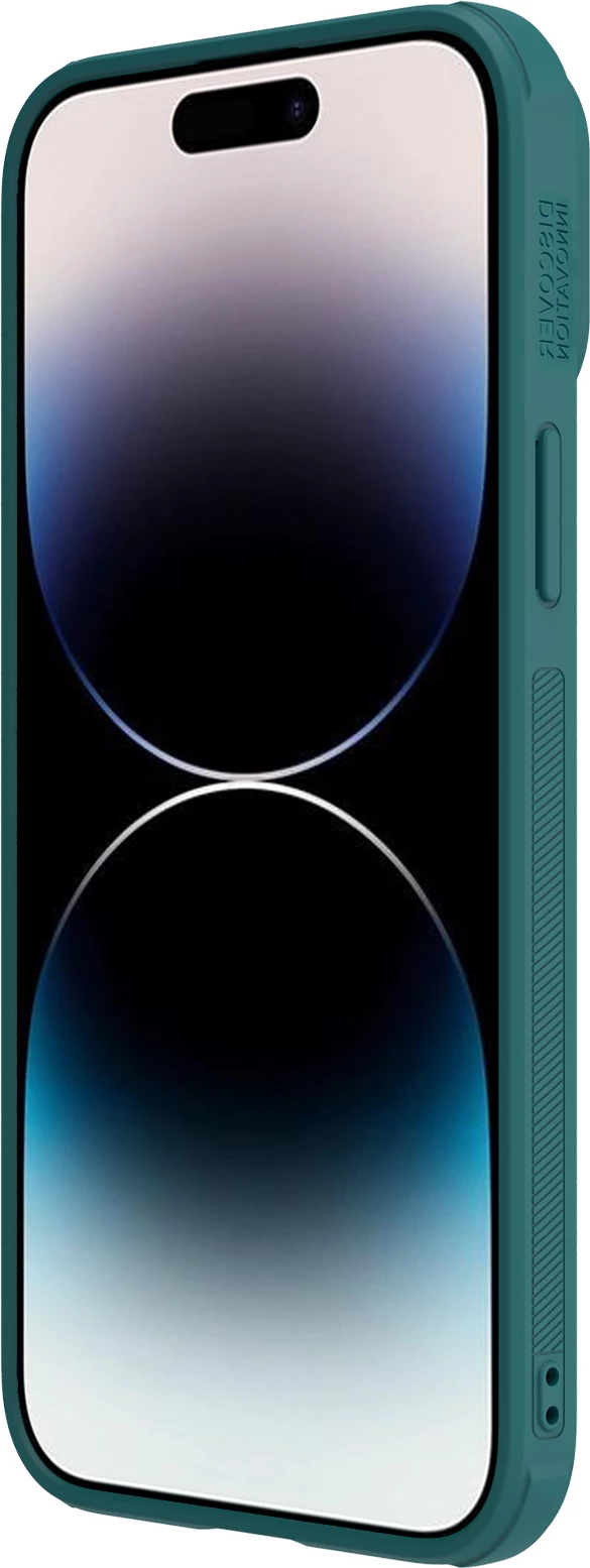 Mbështjellës Nillkin CamShield Leather S Case për iPhone 14 Pro Max, i gjelbër