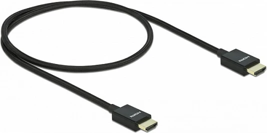 Kabllo HDMI DeLOCK High Speed 48Gbps, 0.5m, 8K@60Hz, eARC/HDR, e zezë